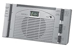 Seiko Bedside Talking Alarm Clock Silver-Tone Metallic Case