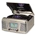 Crosley CR711 Autorama Turntable with AM/FM Radio, Brushed Chrome