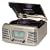 Crosley CR711 Autorama Turntable with AM/FM Radio, Brushed Chrome