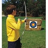 Junior Archery Set, 39 Inch Fiberglass Bow, 3 18 Inch Arrows, 4 Color Targets, Boxed