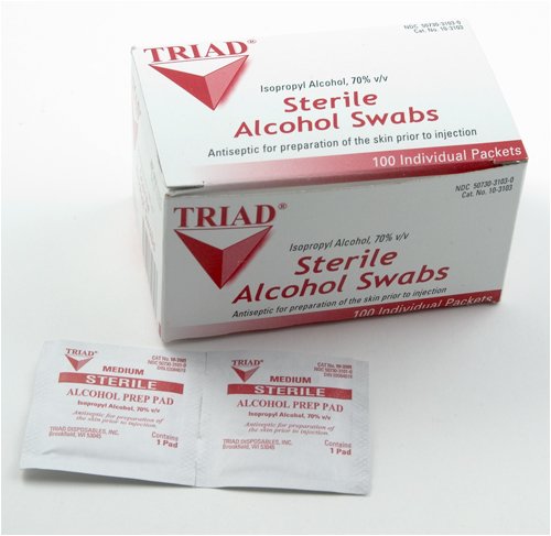 Tools: Alcohol Wipes, 100/box, Set of 2 Boxes
