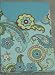 Office Products : Hallmark Stationery SOM3100 Blue and Brown Paisley Mini Memo Pad