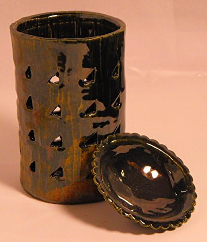 Ceramic wax melter oil warmer-gunmetal