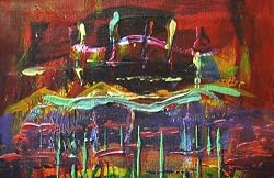 Great Depth Original Oil Painting on Canvas By Dick Crispo