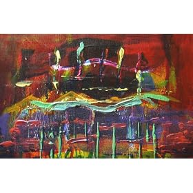 Great Depth Original Oil Painting on Canvas By Dick Crispo