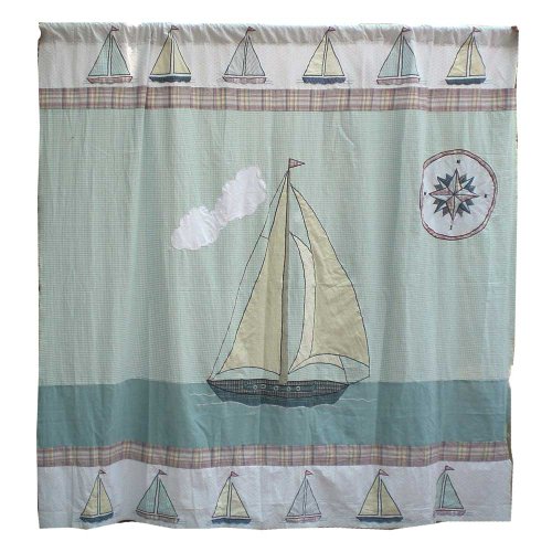 Patch Magic 72-Inch by 72-Inch Nautical Cz Shower Curtain