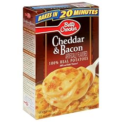 Betty Crocker Cheddar & Bacon Potatoes, 5.1-Ounce Boxes (Pack of 12)