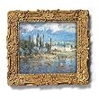 Thunderstorms - Gold Frame Magnet with pop-out easel (2-3/4" x 2-1/2")