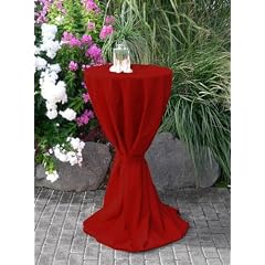 Hussen f�r Stehtische bis 80cm Durchmesser, bordeauxrot