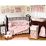 JoJo Designs 9-Piece Baby Crib Bedding Set - Pink and Khaki Camo Military Camouflage Army