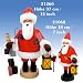 Christmas Smoker - Father Christmas (18cm / 7 in)