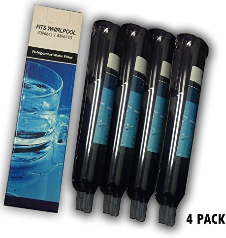 4-Pack Refrigerator Water Filter Compatible with PUR, Kenmore, Whirlpool, Sears, 4396710, 469020, W10186667