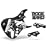 Rock Band Guitar Skin, Fits Xbox 360 / PS3 (Stratocaster Guitar) Glock - Black