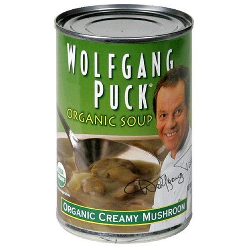 Wolfgang Puck Organic Creamy Mushroom Soup, 14.5-Ounce Cans (Pack of 12) by Wolfgang Puck