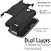 LG Ultimate 2 Case, Starshop Full Protection Dual Layers Hybird Case with Kickstand and Locking Belt Swivel Clip Black