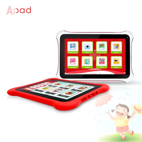 Apad� 7-inch Dual-Core, Dual Camera Kids Tablet with Free Cloud Parental Control Service and Kids Apps(Gift for Kids) On Sale