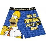 Click for larger image of Simpsons Homer Everyone's Fault But Mine Boxer Shorts, Small