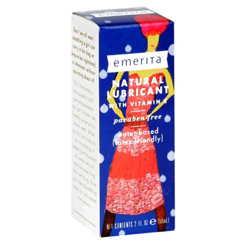 Emerita Natural Lubricant with Vitamin E, 2-Ounce Bottles (Pack of 3)