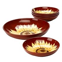 Red Sunflower 5-pc. Pasta Set