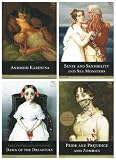 Quirk Classics books: 4 books (Android Karenina / Sense and Sensibility and the Sea Monsters / Dawn of the Dreadfalls / Pride and Prejudice and the Zombies)