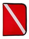 Scuba Diving Log Book - Red Cordura Diver Down Flag Three-Ring Binder