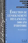 Evolution de l'enseignement des langu...