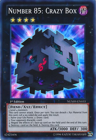 Yu-Gi-Oh! - Number 85: Crazy Box (NUMH-EN033) - Number Hunters - 1st Edition - Super Rare On Sale