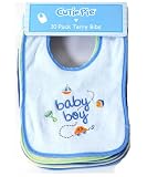 10-Pack Terry Bibs by Cutie Pie