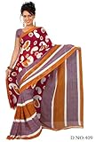 IMAGE OF Bhagyashri Georgette Printed Casual Saree Sari Bellydance fabric