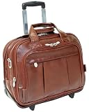McKlein Damen Leather Detachable-Wheeled Laptop Case