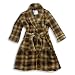 Carters Watch Your Wear - Toddler Boys Plaid Robe, Brown, Gold, Turquoise