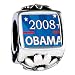Soufeel Gold Plated Character Obama Photo Flower European Beads Bracelets Fit for All Pandora/Troll/