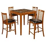 5 Pc Pablo Dinette Set - Oak