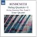 Hindemith: String Quartets Nos. 2/ 3 [Naxos: 8.572163]