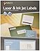 MACO Laser/Ink Jet White COVER-ALL Full Sheet Labels, 8-1/2