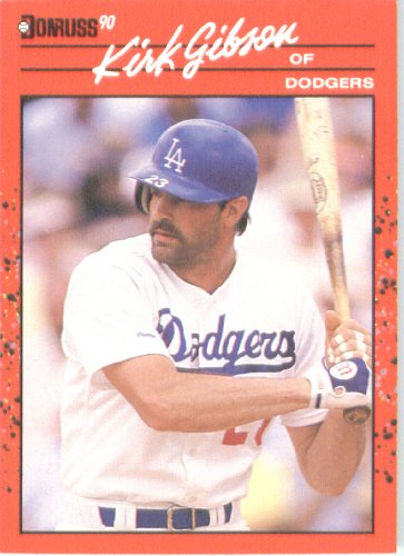 1990 Donruss # 368 Kirk Gibson Los Angeles Dodgers Baseball Card