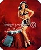 I Must Be Going To Waist Elvgren Vintage Pinup MOUSE PAD