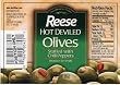 Reese Hot Deviled Chili Pepper Stuffed Olive, 3-Ounce Jars (Pack of 6)