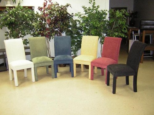 2 New fabric parson dining side chairs - Black by R.H.F.