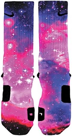 HoopSwagg Bubblegum Galaxy Custom Nike Elite Socks