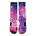 HoopSwagg Bubblegum Galaxy Custom Nike Elite Socks