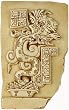 Large Maya Vision Serpent Relief