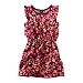 Tea Collection Baby-Girls Infant Plumeria Sporty Dress, Loganberry, Large