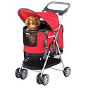Deluxe 3-in-1 Pet Stroller - Red