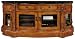 Baymont Wide Screen TV Cabinet Stand Golden Cherry with Glass Doors 25H x 59.5W x 20D, GLASS DOORS, ANTIQUE OAK