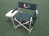 New Folding Directors Chair & Table University of Miami Hurricanes
