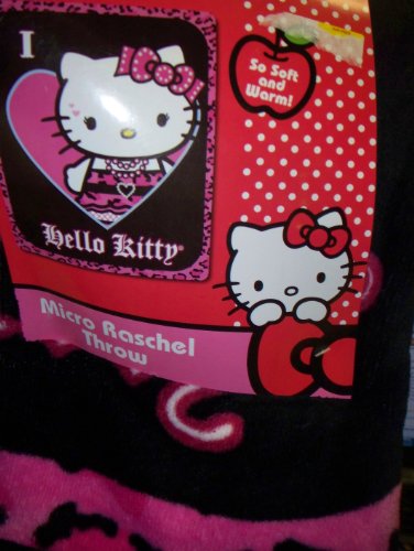 Hello Kitty Punk Jewels Throw Blanket