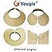 Fashion Girl Lady Beach Sun Visor Foldable Roll up Wide Brim Straw Hat Cap (White C1)