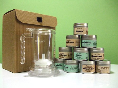 Gourmet Tea Gift Set. Come In a Gift Box Are a All In One Tea Brewer and 12 Tins Assorted... by Malden Tea