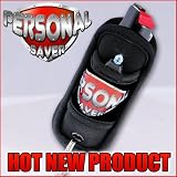 Personal Saver Pepper Spray Keychain with Running Belt Clip Holster LED Light